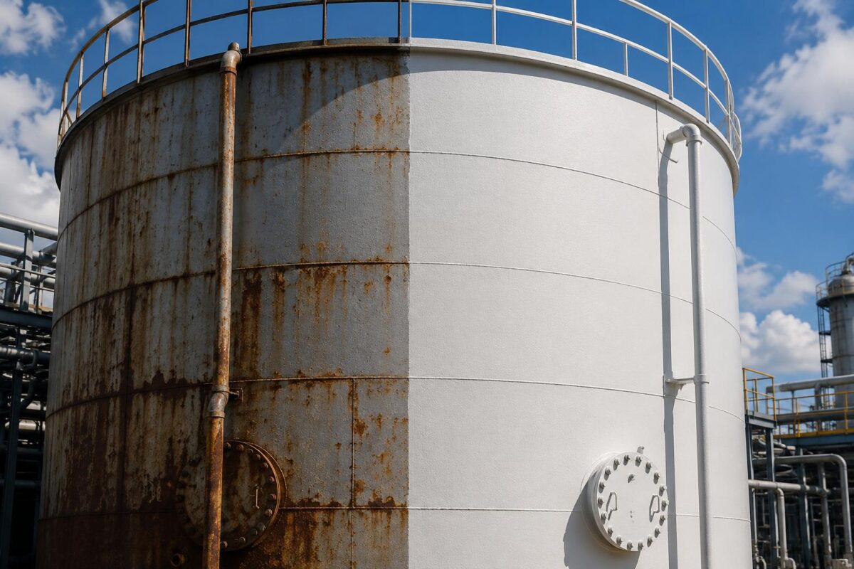 Coibentazione serbatoi industriali con il rivestimento termico liquido TEMP-COAT 101