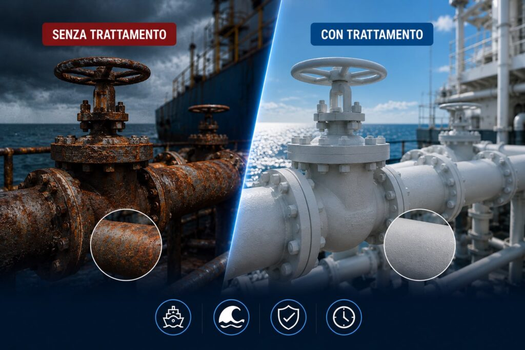 Soluzione per la prevenzione della corrosione in ambiente marino con il rivestimento termico liquido TEMP-COAT 101