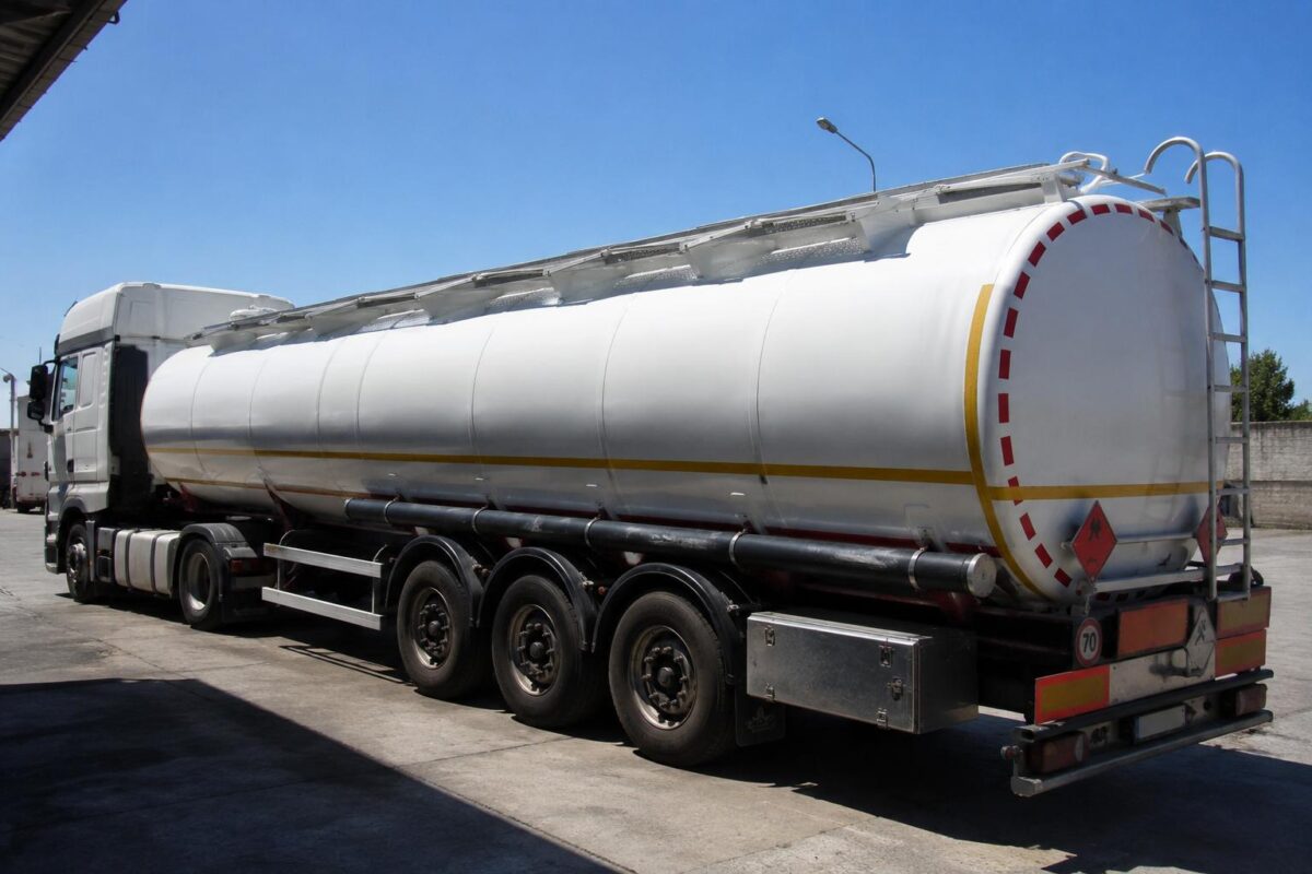 cisterna camion esposta al sole isolamento termico