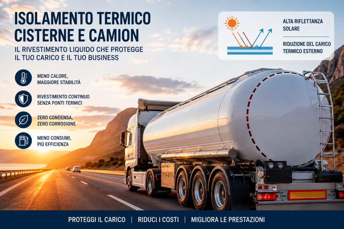 TEMP-COAT 101 la soluzione termica liquida per l'isolamento termico di cisterne e camion e veicoli commerciali
