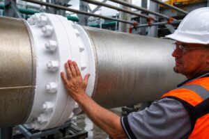 Flangia rivestita con il rivestimento termico liquido per la protezione superfici calde