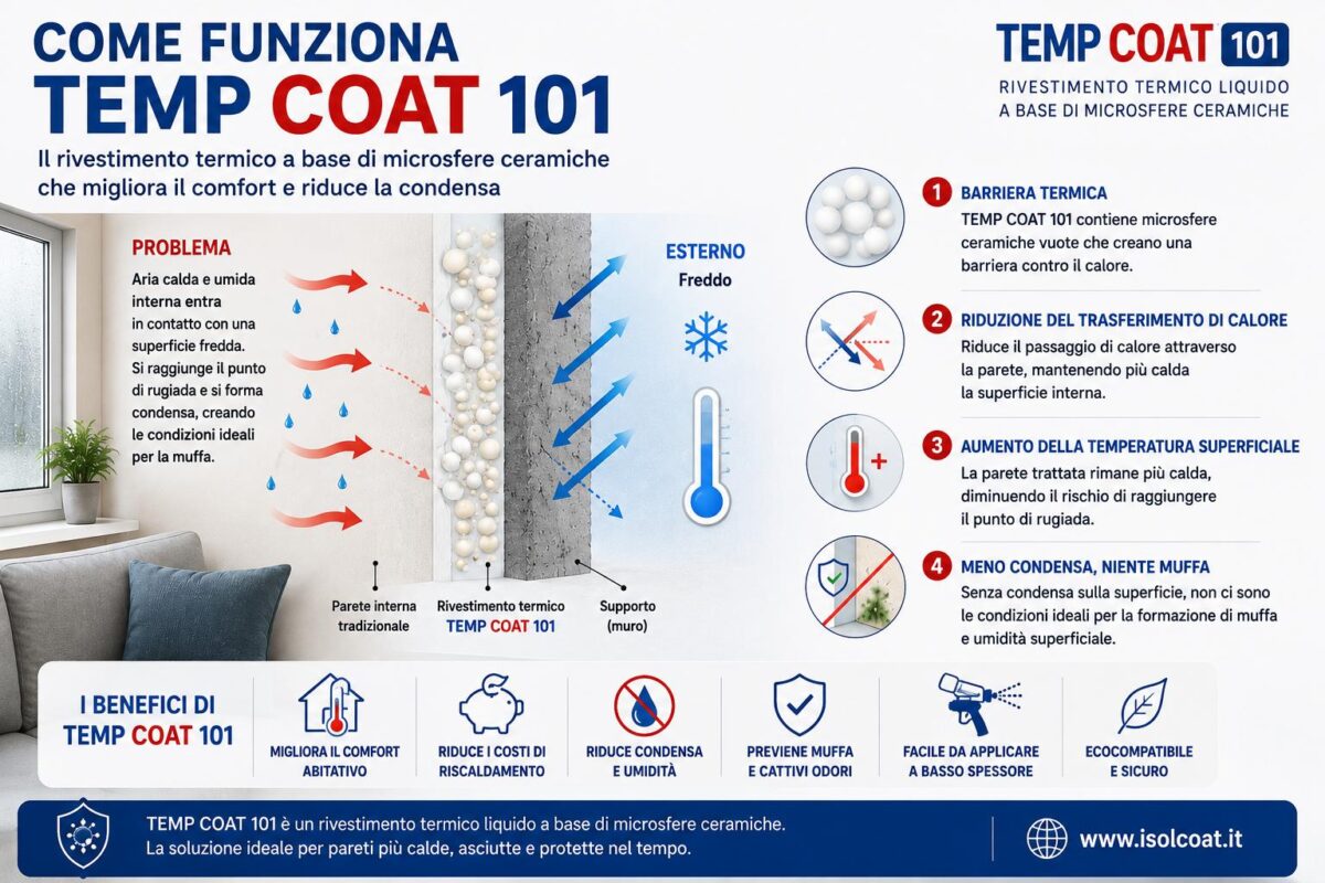 Muffa da condensa, la soluzione con TEMP-COAT 101